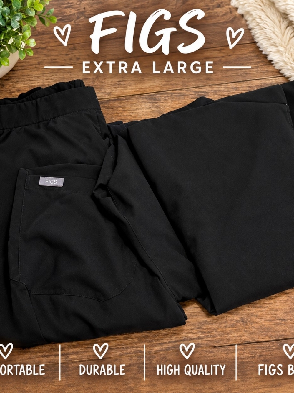 Figs Women’s Black Jogger Sweatpants